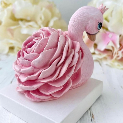 Silikonform Schwan mit Blume 30021