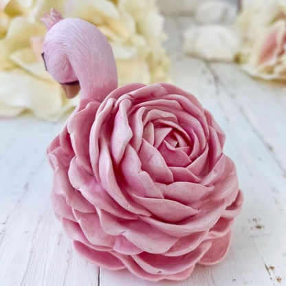 Silikonform Schwan mit Blume 30021