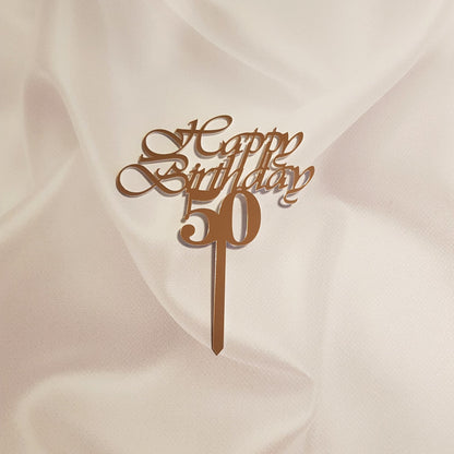 Acryl Topper Happy Birthday 50 100024