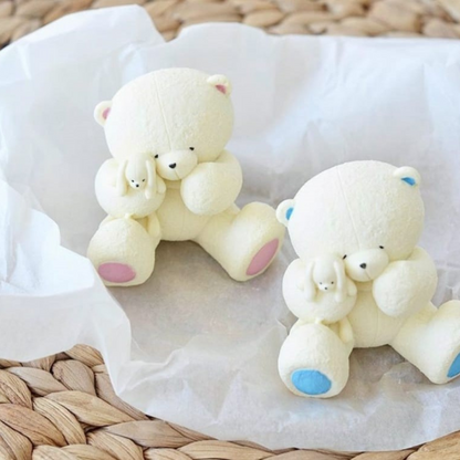 Silikonform Teddybär mit Hasen 30031