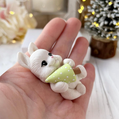 Silikonform Hase mit Tannenbaum 30032