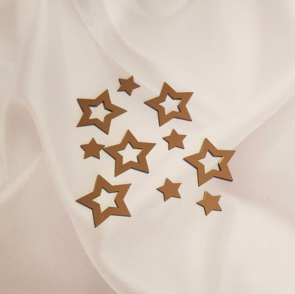 Acryl Topper Sterne 10 Stück set 100035