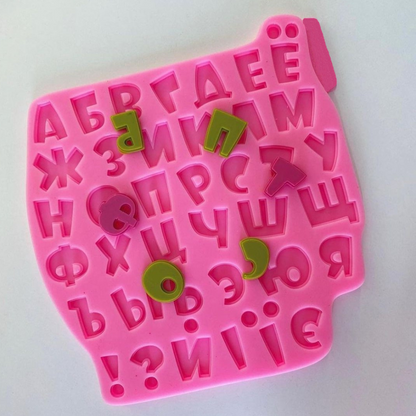 Silikonform Buchstaben 30042