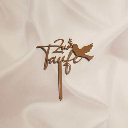 Acryl Topper Zur Taufe 100005