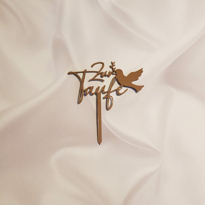 Acryl Topper Zur Taufe 100005