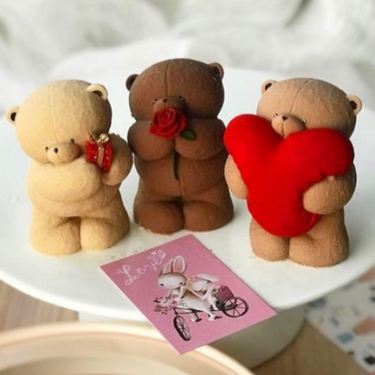 SALE! Silikonform Bär mit Geschenk 30056