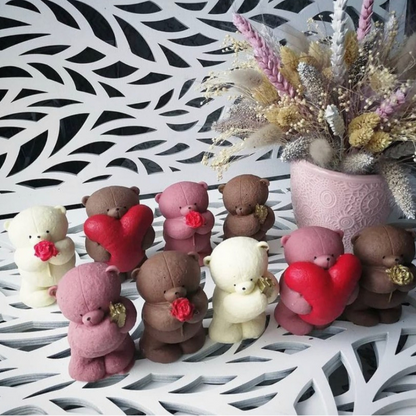 SALE! Silikonform Bär mit Geschenk 30056