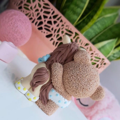 Silikonform Teddy mit Fohlen 30069